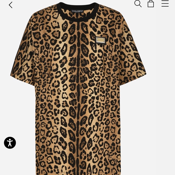 Cheetah dolce gabanna tshirt